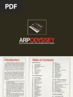 Arp Odyssey PatchBook