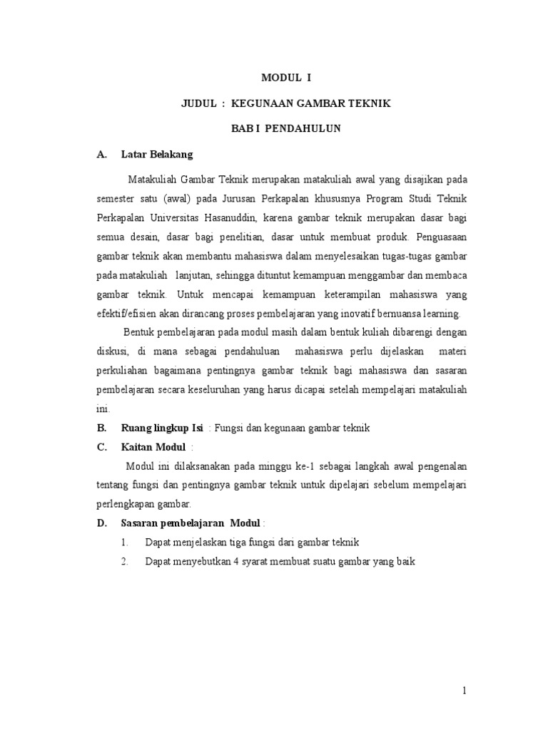 MODUL Gambar Teknik