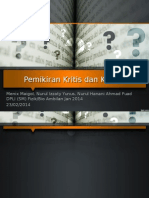 Pemikiran Kritis Dan Kreatif (Menix, Zaty, Nani)