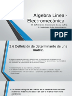 Algebra Lineal- Electromecánica