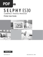 Canon Selphy ES30 Guide