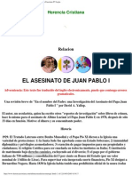 El Asesinato Del Papa Juan Pablo I