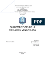 Características demográficas Venezuela