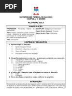 Plano de aula  2014