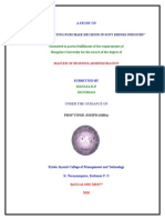 Factors Affecting Purchase Decision in Soft Drinks Industry