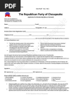 Chesapeake GOP Membership Form