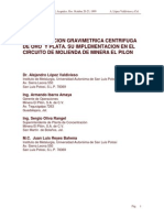 Concentracion Gravimetrica Centrifuga de Oro y Plata. Su Implementacion en El Circuito de Molienda de Minera El Pilon..