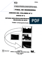 Anexos Del Volumen No. 2 Anexo No. 6 Estudio Geotecnico Para La Seleccion de Ruta