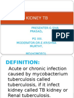 Kidney TB Presentation on Pathogenesis, Clinical Features and Treatment