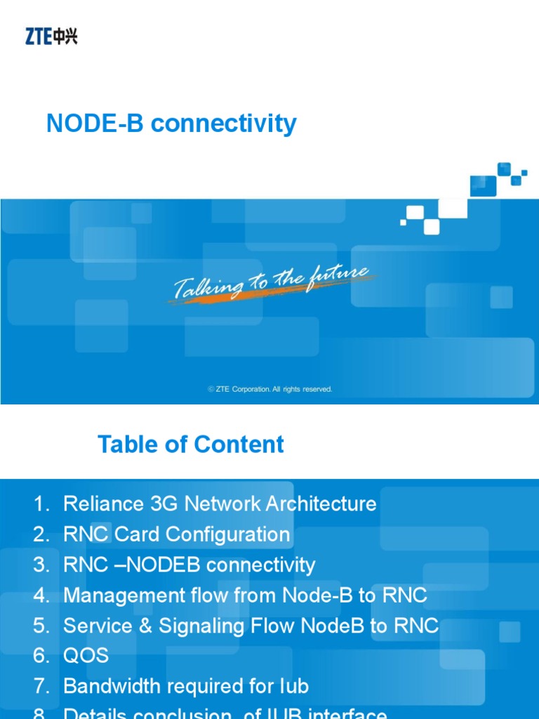 RNC-NodeB Connectivity Overview | PDF