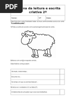 Ficha Ovelhinha Preta