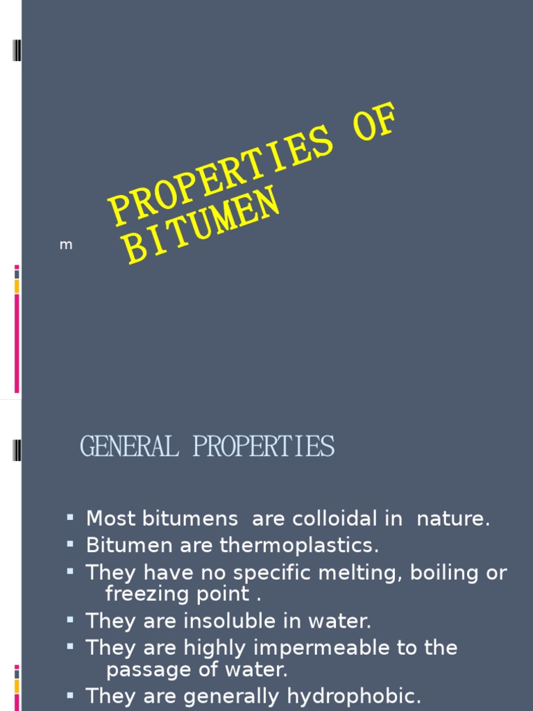Properties of Bitumen