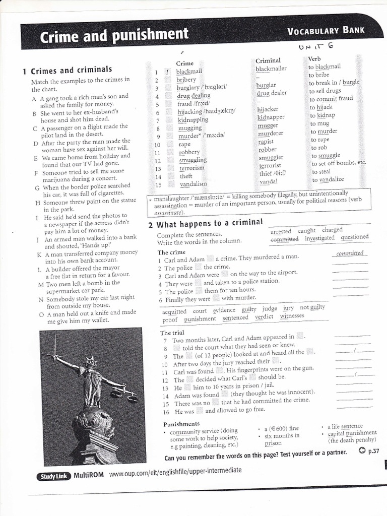 Unit 6 Crime and Punishment PDF Burglary Acquittal