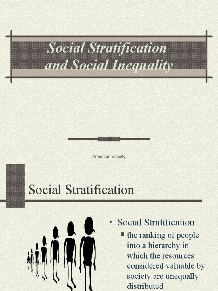 Understanding Social Stratification Systems | PDF | Social ...