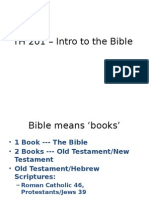 Intro To The Bible Student SP 13