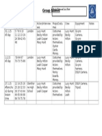 Media Shooting Schedule