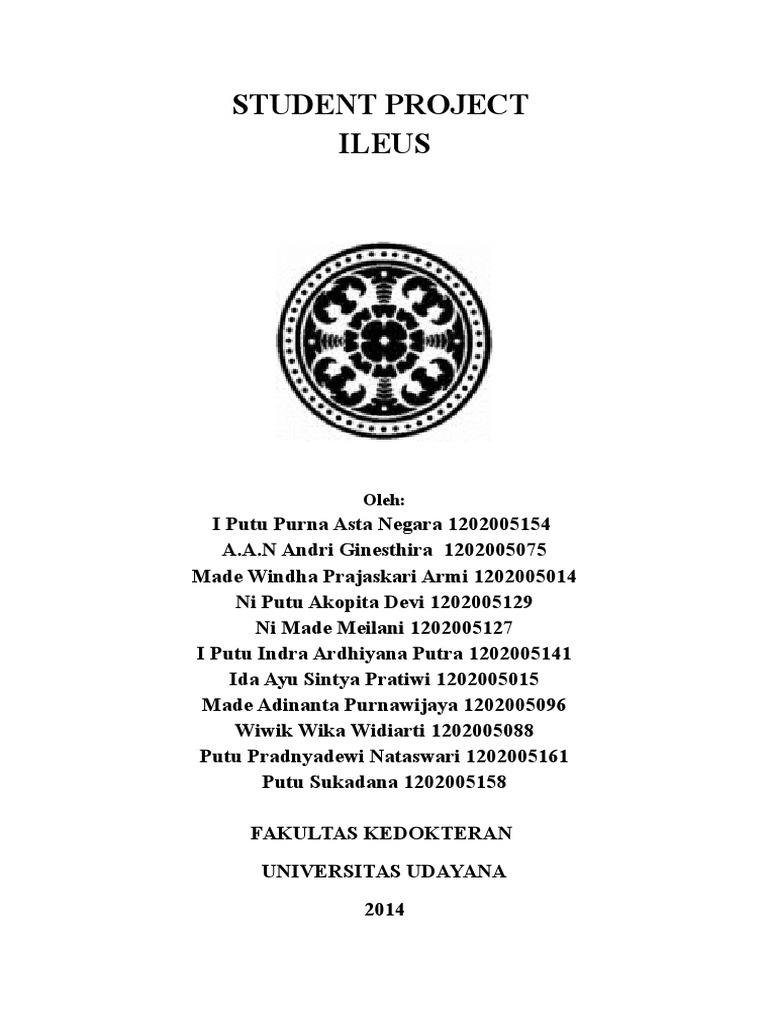 Student Project on Ileus | PDF | Travel