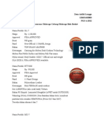 Sarana Prasarana Olahraga Cabang Olahraga Bola Basket