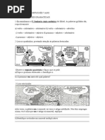 Atividade de Português 7 Ano