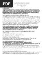 o Sacrifício de Jesus Cristo