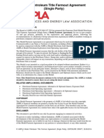 2203ED, 26.09.14 Model Petroleum Title Farmout Agreement Single Party EXPOSURE DRAFT