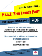 PEAC Launch Party Flyer