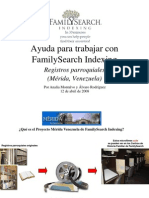 El Proyecto FSI-Registros Parroquiales Merida-Venezuela PDF