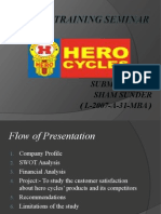 Customer Satisfaction and Competitive Analysis of Hero Cycles