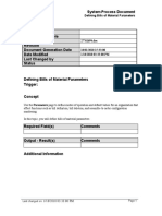 Defining Bills of Material Parameters - SPD
