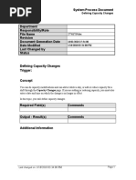 Defining Capacity Changes - SPD