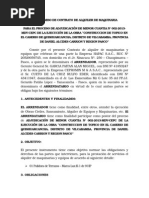 CARTA DE COMPROMISO DE ALQUILER DE EQUIPOS Y MAQUINARIA 
