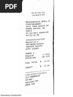 Gas Receipt