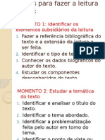 Passos Para Fazer a Leitura Crítica