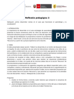 Reflexion Pedagogica Rutinas en Educación Inicial