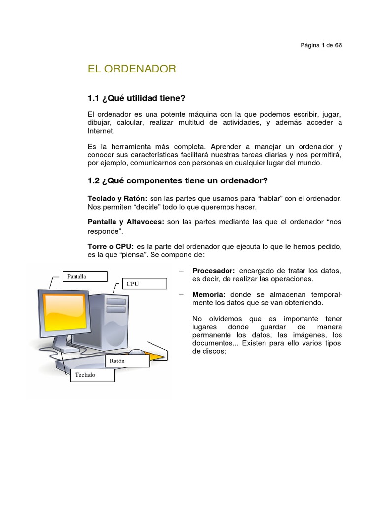 Manual Iniciacion Informatica Windows XP | PDF | Point and Click ...