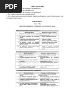 Obiective Cadru pentru programa scolara - limba engleza, Cls a 7-A