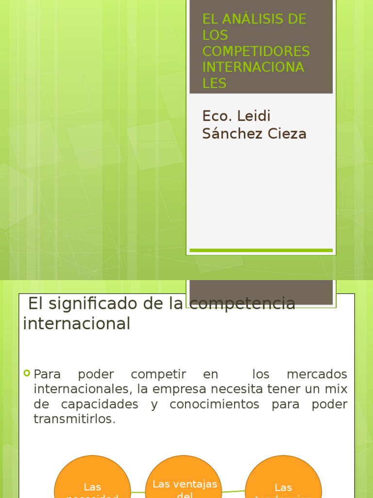 EL ANÁLISIS DE LOS COMPETIDORES INTERNACIONALES.pptx Competitividad