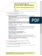 Heavy-Resistance Exercise With or Without Nutritional Hormonal Responses To Consecutive Days of