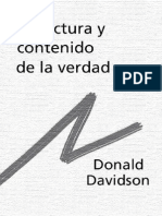 DAVIDSON, Donald - Estructura y Contenido de La Verdad.