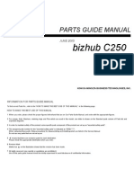 Konica Minolta Parts Manual Bizhub C250