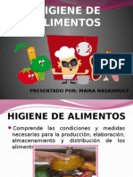 Higiene de Alimentos