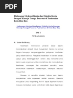 Download Hubungan Motivasi Kerja Dan Disiplin Kerja Dengan Kinerja Tenaga Perawat Di Puskesmas Kota Bau by Adyslankers Sembilanlapan SN253918176 doc pdf