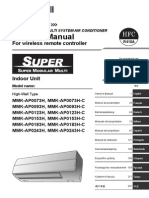 Controle Remoto Toshiba VRF