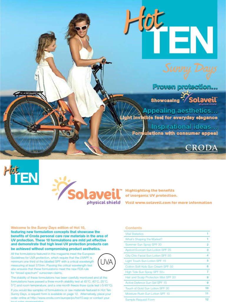 In-Focus - Croda - Brochure PDF | PDF | Sunscreen | Ultraviolet