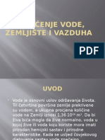 Onečišćenje Vode, Zemljište I Vazduha