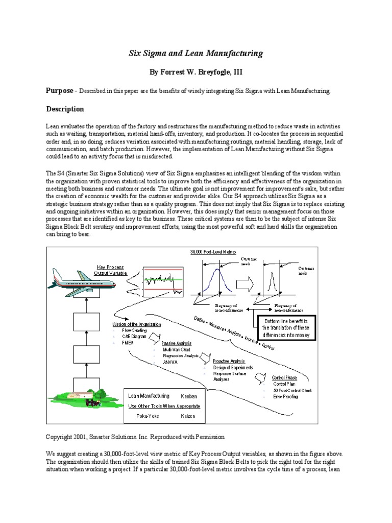 Six Sigma - Six Sigma and Lean Manufacturing PDF | PDF | Six Sigma ...