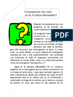 ¿Qué Es La Técnica Alexander?