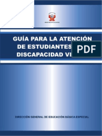 Guía para La Atención de Estudiantes Con Discapacidad Visual