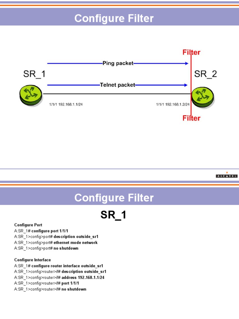 Configure Network Filters and Ports | PDF