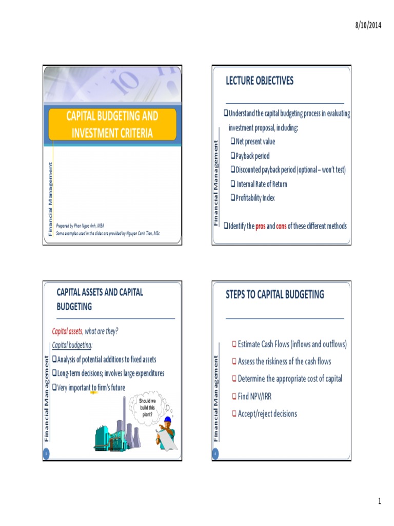 Capital Budgeting Techniques Explained | PDF | Internal Rate Of Return ...